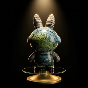 Aura Flow #003 — Crimson Cat